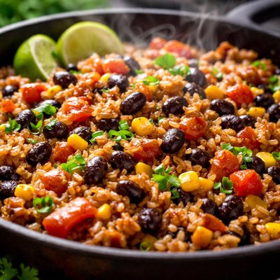 Image of Black Bean and Rice Skillet