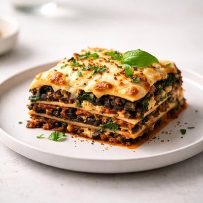 Image of Black Bean and Spinach Lasagna