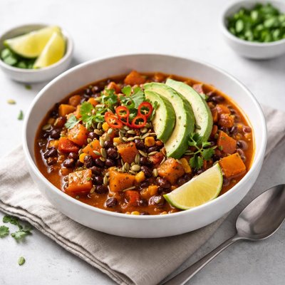 Image of Black Bean and Sweet Potato Chili Vegetarian