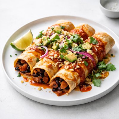 Image of Black Bean and Sweet Potato Enchiladas