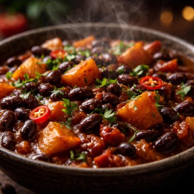 Image of Black Bean and Sweet Potato Stew