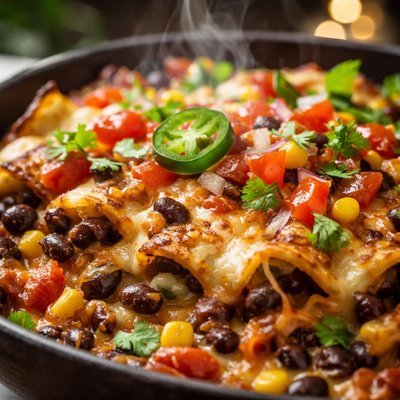 Image of Black Bean and Tortilla Bake