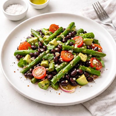 Image of Black Bean Asparagus Salad