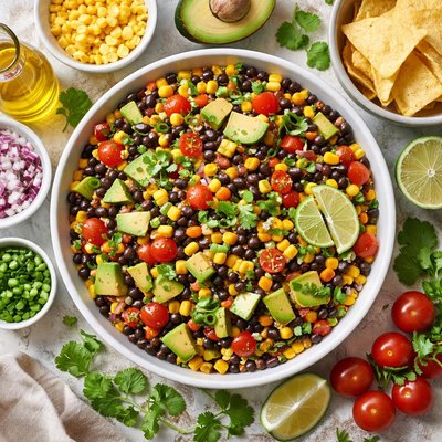 Image of Black Bean Avocado Corn Salsa