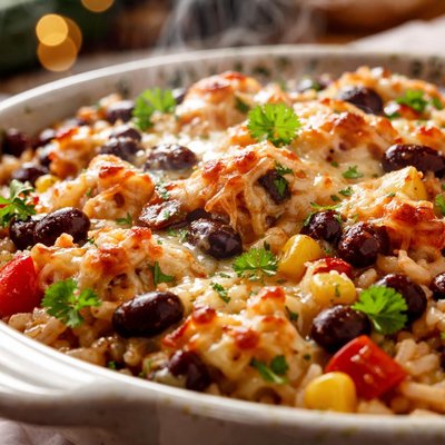 Image of Black Bean Chicken Casserole