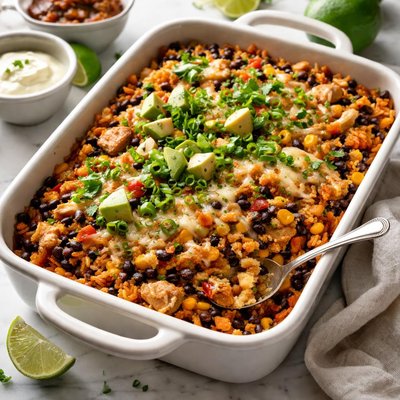 Image of Black Bean Chicken Fiesta Bake