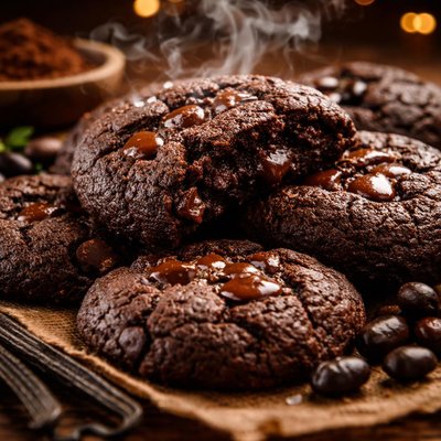 Image of Black Bean Chocolate Cookies Low Carb
