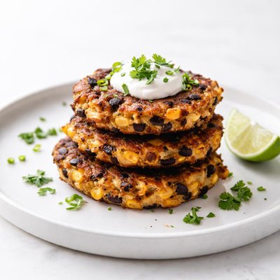 Image of Black Bean Corn and Cheddar Fritters