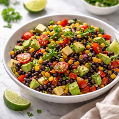 Image of Black Bean Corn Salad with Avocado