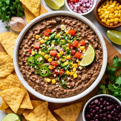 Image of Black Bean Dip with Garlic