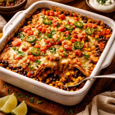Image of Black Bean Enchilada Casserole