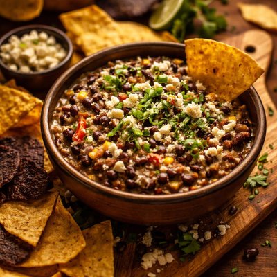 Image of Black Bean Gorgonzola Dip