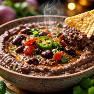 Image of Black Bean Hummus a Fun Dip