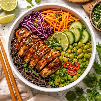 Image of Whole30 Black Bean Noodles