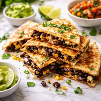 Image of Black Bean Quesadillas with Goat Cheese
