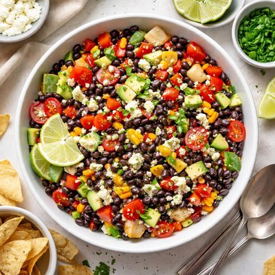 Image of Black Bean Salad with Feta