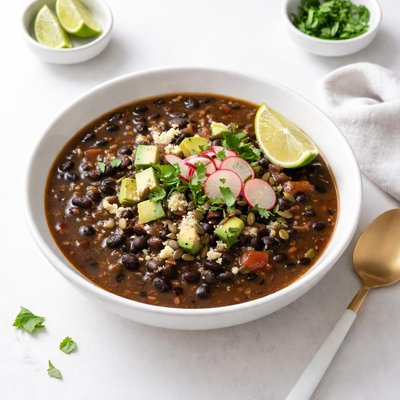 Image of Black Bean Soup from Dried Beans