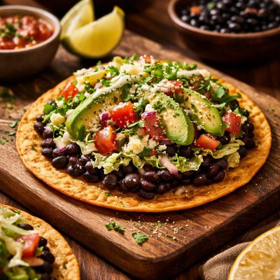 Image of Black Bean Tostada