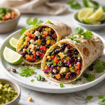 Image of Black Bean Vegetable Wrap