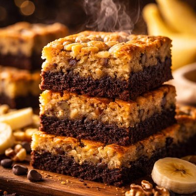 Image of Black Bottom Banana Bars
