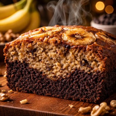 Image of Black Bottom Banana Bread
