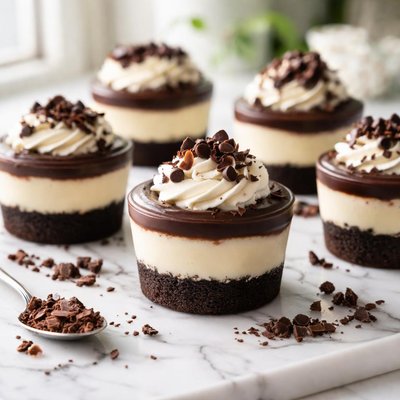 Image of Black Bottom Cheesecake Cups