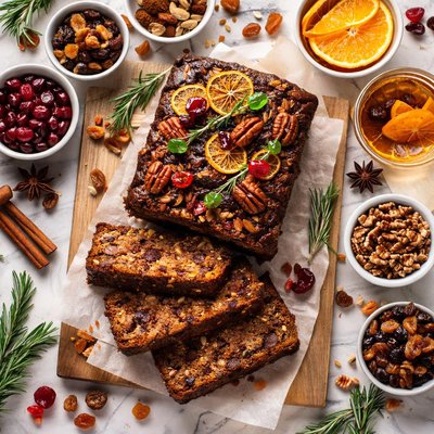 Image of Black Bourbon Fruitcake