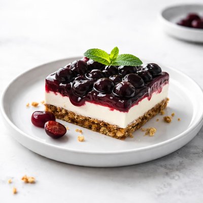 Image of Black Cherry Layered Pretzel Dessert