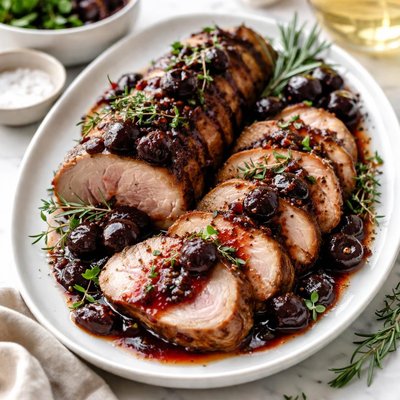 Image of Black Cherry Pork Tenderloin the Mid Atlantic