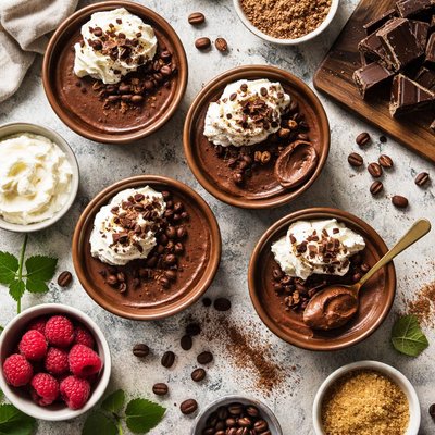 Image of Black Chocolate Mocha Pots De Crme