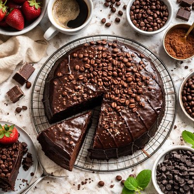 Image of Black Coffee Chocolate Cake