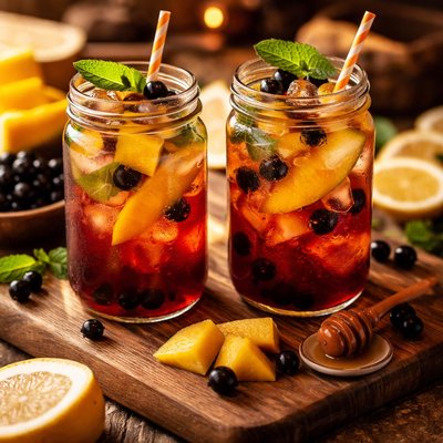 Image of Black Currant Mango Iced Tea