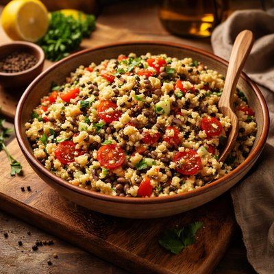 Image of Black Eyed Pea and Bulgur Salad