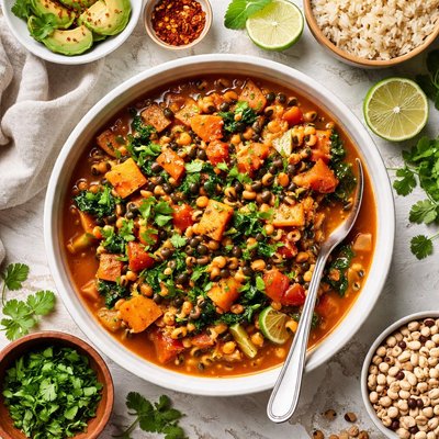 Image of Black Eyed Peas and Sweet Potato Stew