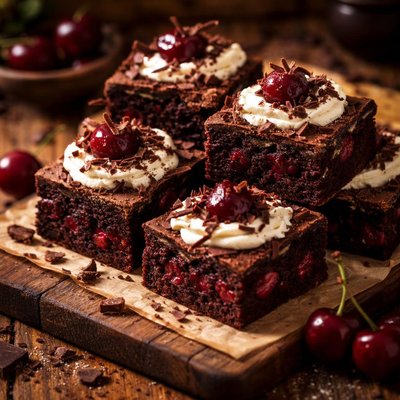 Image of Black Forest Brownies