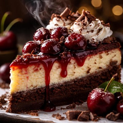 Image of Black Forest Cheesecake