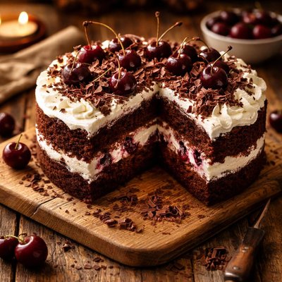 Image of Black Forest Cherry Cake