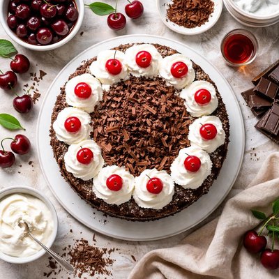 Image of Black Forest Cherry Cake Schwarzwlder Kirchtorte