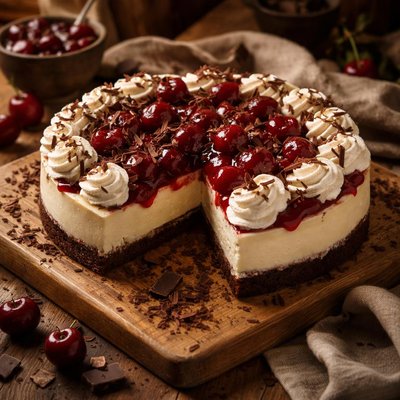 Image of Black Forest Cherry Cheesecake