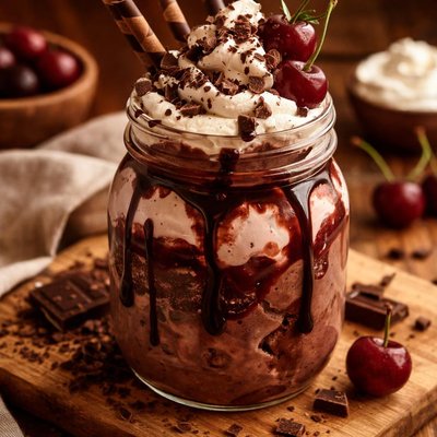 Image of Black Forest Ice Cream Shake