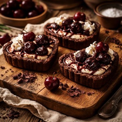 Image of Black Forest Sweet Heart Tarts