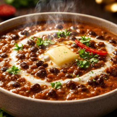 Image of Black Gram Beans in Cream Sauce Dal Makhani