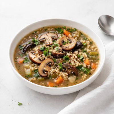 Image of Black Kettle Mushroom Barley Soup