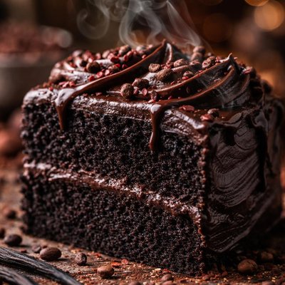 Image of Black Magic Cake with Voodoo Frosting