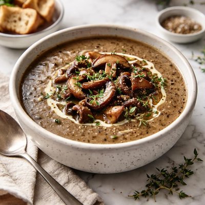 Image of Black Mushroom Soup