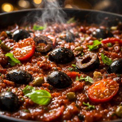 Image of Black Olive Pasta Sauce
