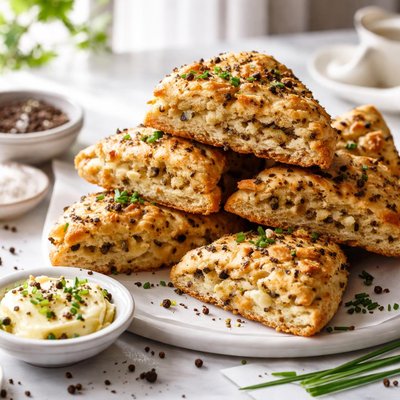 Image of Black Pepper and Onion Scones