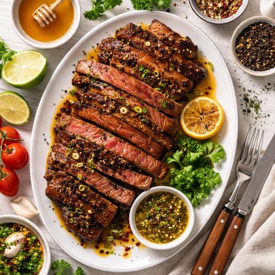 Image of Black Pepper Honey Steak