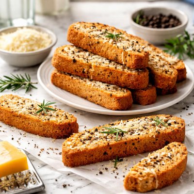Image of Black Pepper Parmesan Biscotti