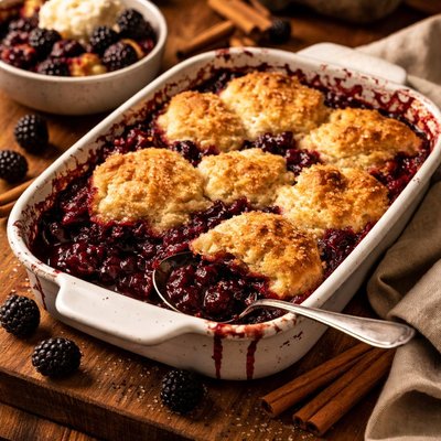 Image of Black Raspberry Cobbler